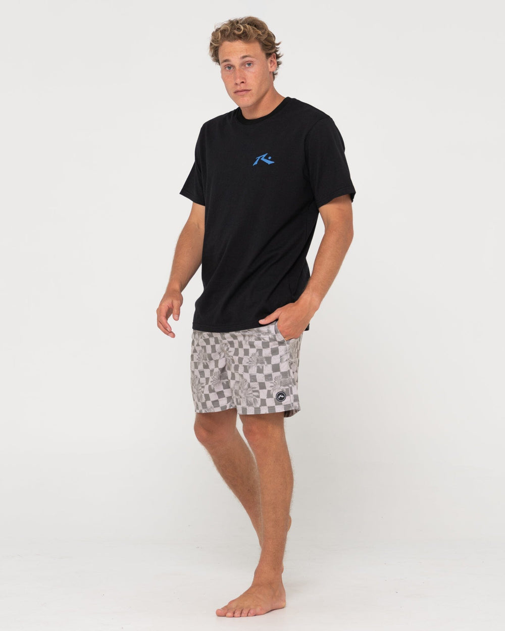 Rusty Check M8 Elastic Boardshorts