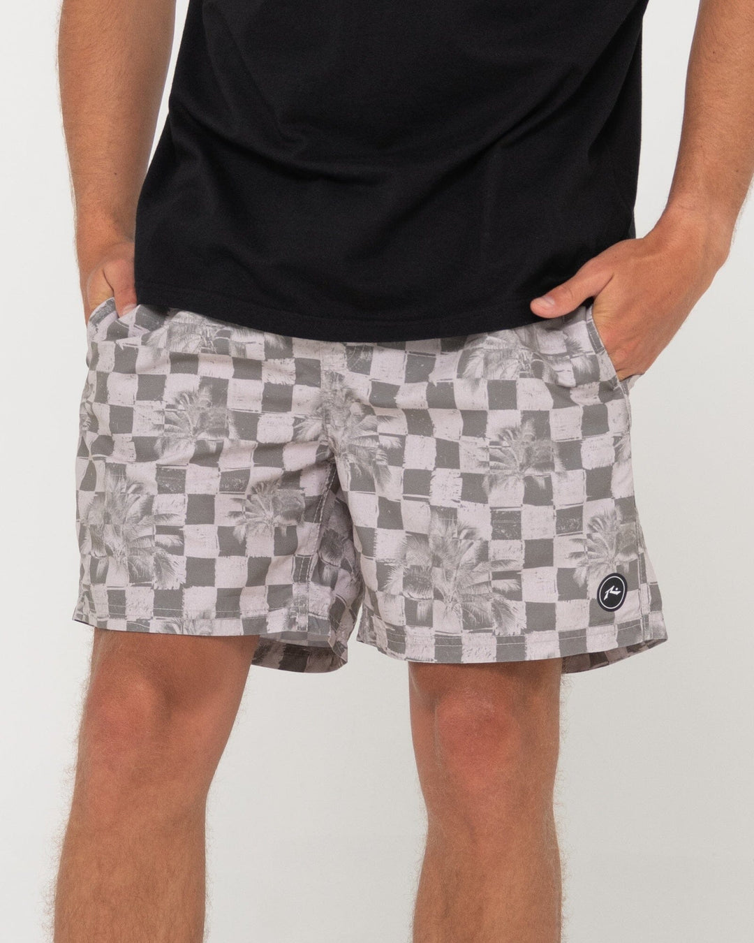 Rusty Check M8 Elastic Youth Boardshorts