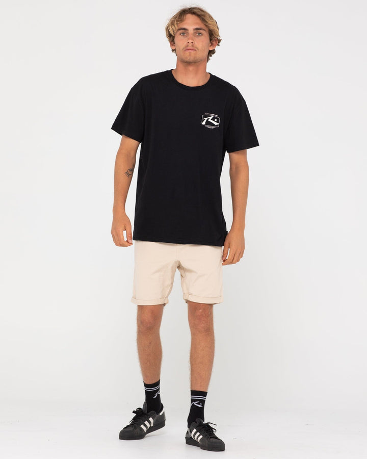 Rusty Hooked On 18" Elastic Shorts Light Fennel 34