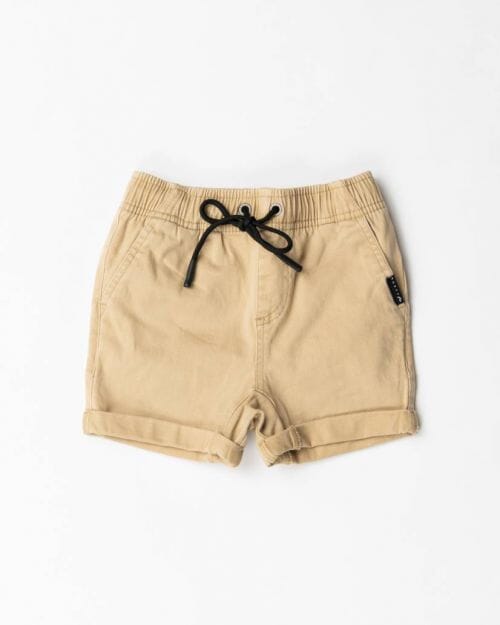 Rusty Hooked On Elastic Youth Shorts Fennel 8Y