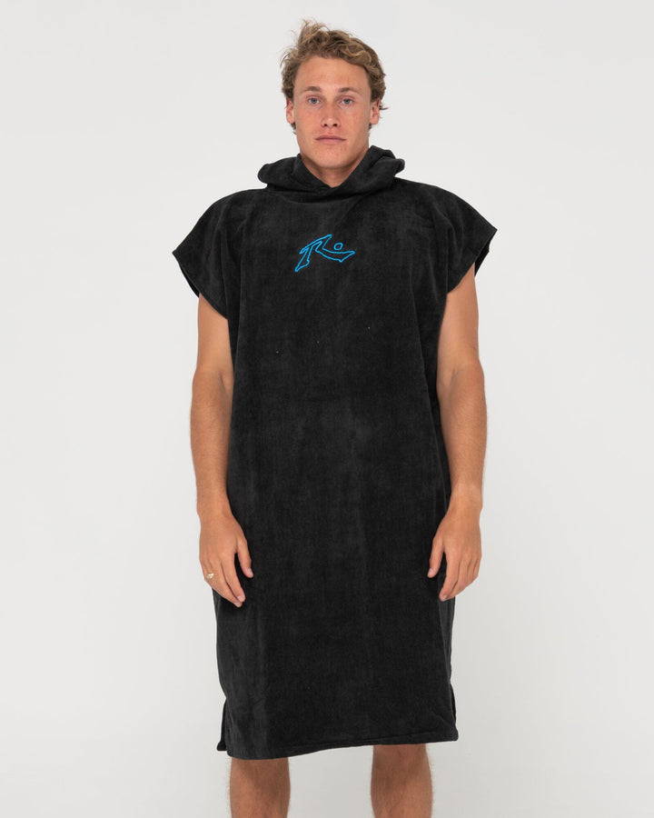 Rusty Just Surfing Change Towel Black M / L