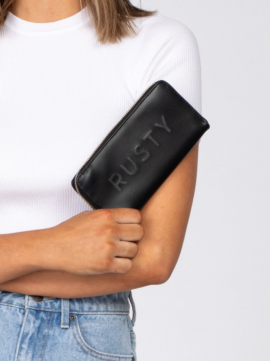 Rusty Micah Zip Around Wallet