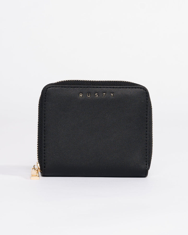Rusty Noa Compact Wallet Black