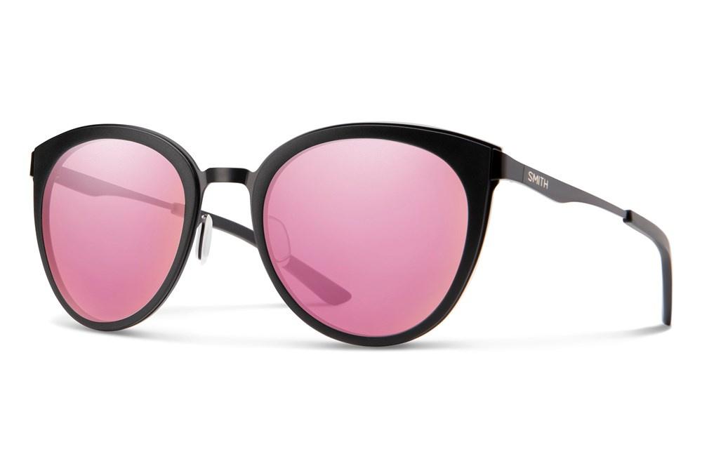 Smith Somerset Sunglasses Matte Black / Pink Mirror