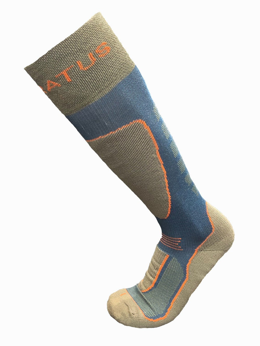 Stratus Merino Comfort Socks S Moss / Petrol / Fire
