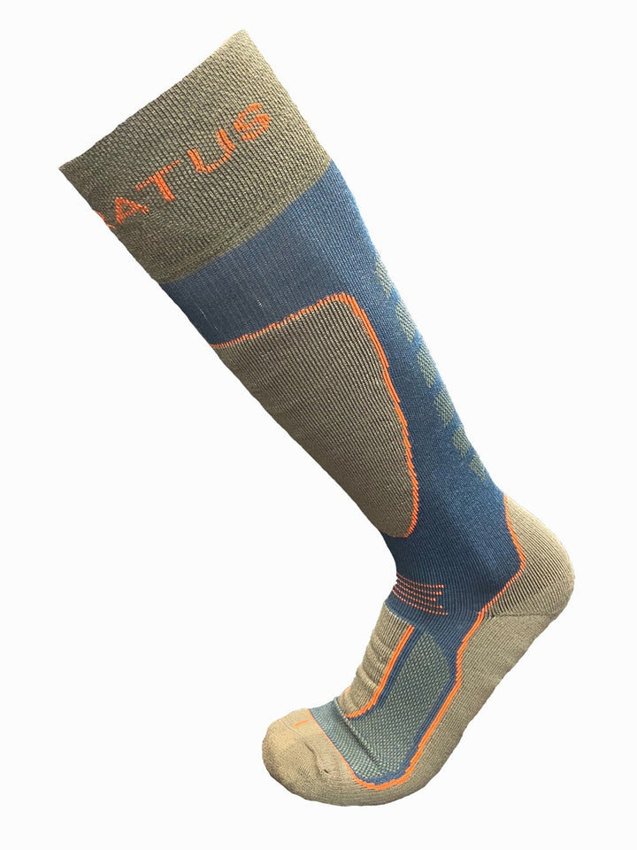 Stratus Merino Comfort Socks S Moss / Petrol / Fire