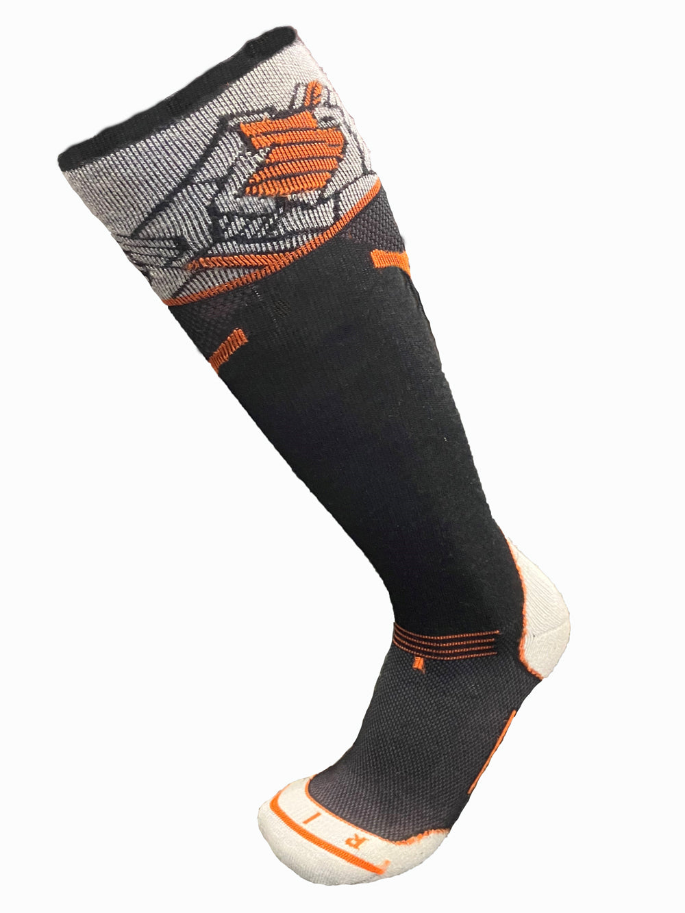 Stratus Merino Tech Socks S Onyx / Blaze
