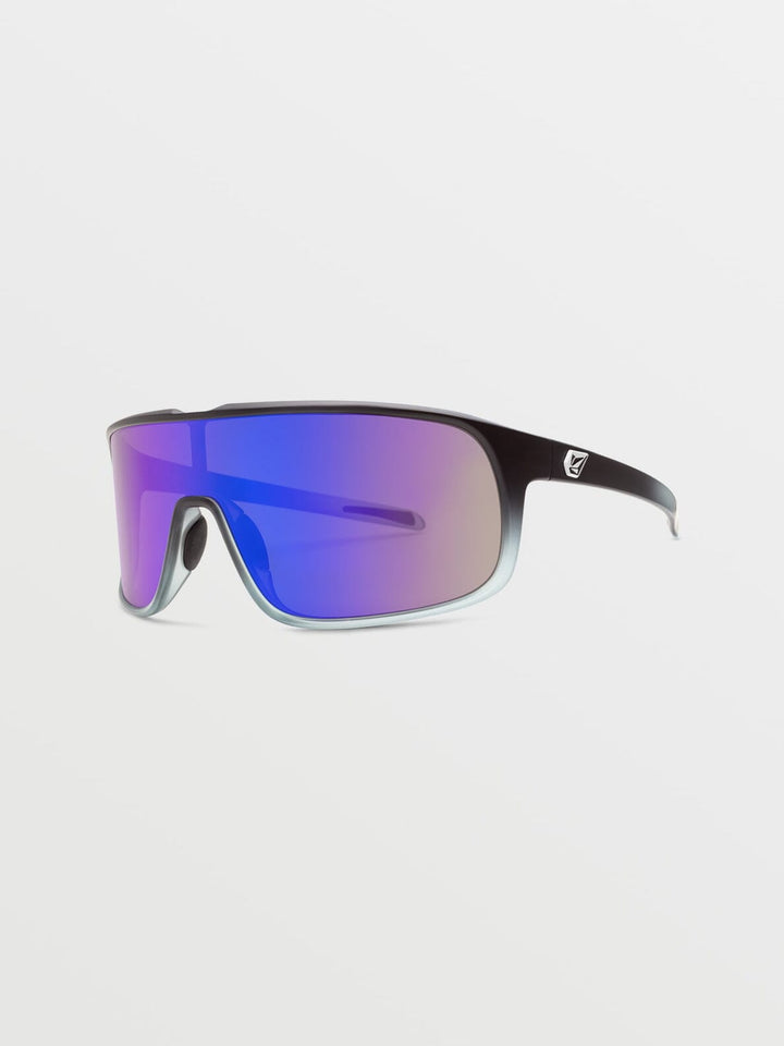 Volcom Macho Sunglasses Grey BLue / Matte Black Clear Fade