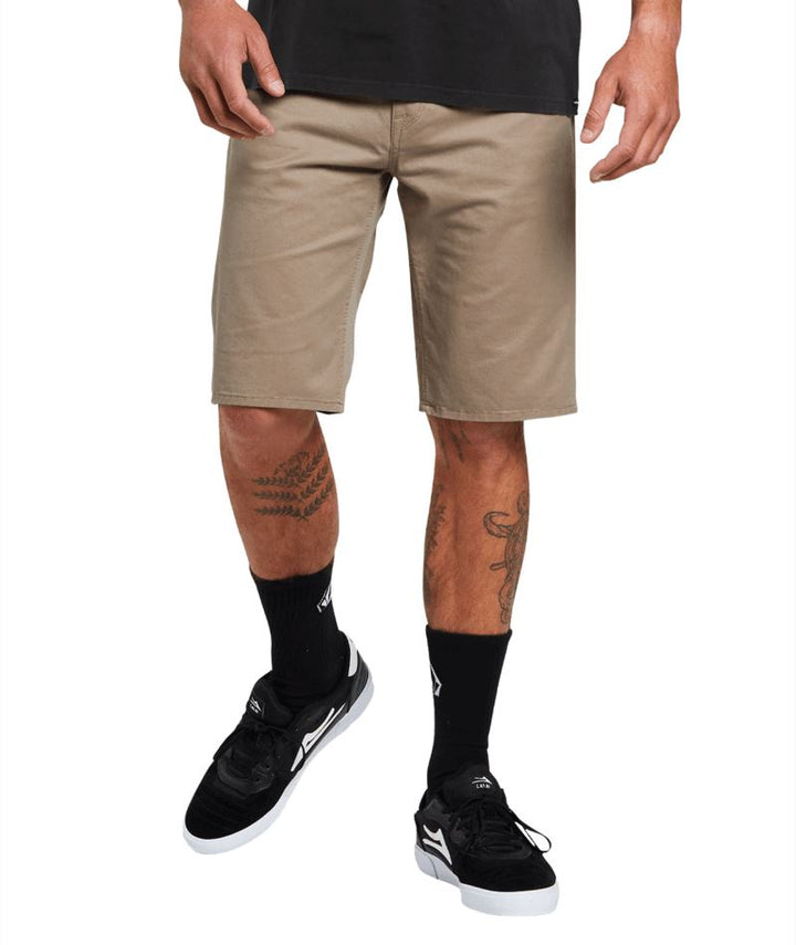 VOLCOM SOLVER LITE 5 POCKET SHORT BRINDLE 32