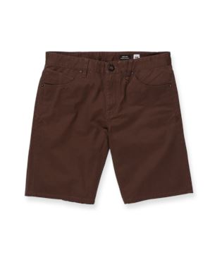 Volcom Solver Lite 5 Pocket Short Dark Brown 32