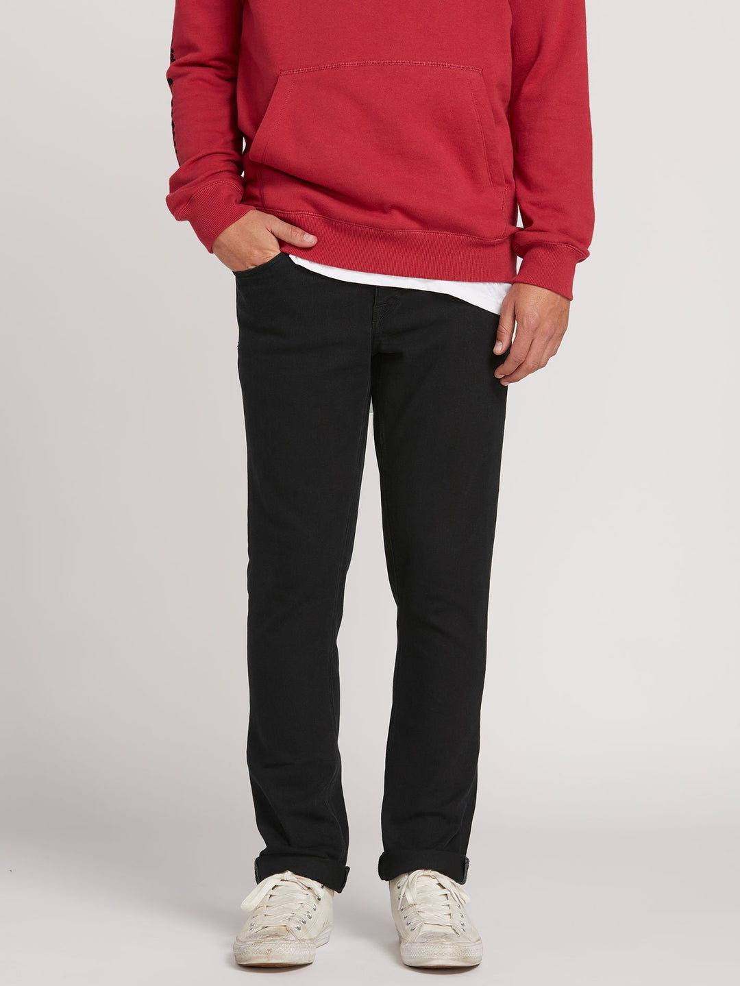 VOLCOM VORTA SLIM FIT JEANS 32 BLK