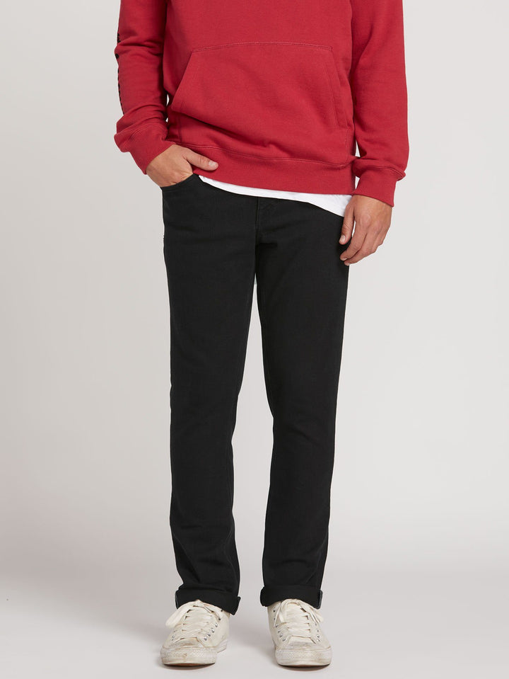 VOLCOM VORTA SLIM FIT JEANS 32 BLK