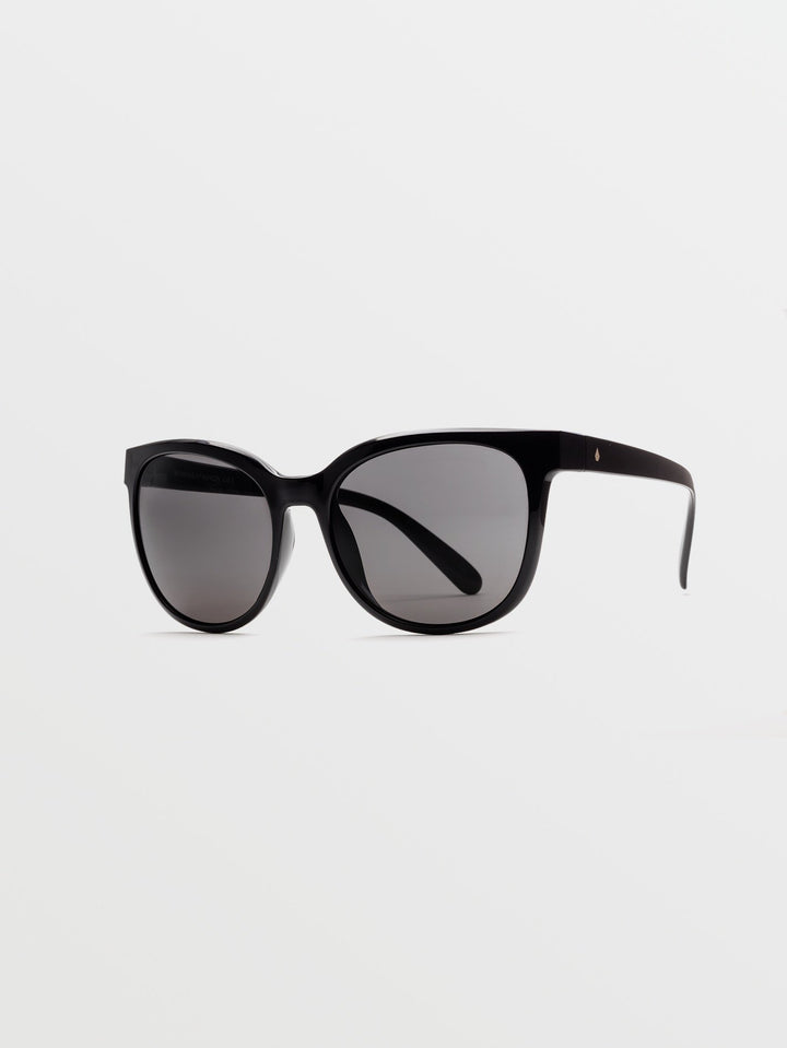 VOLCOM WOMENS GARDEN SUNGLASSES Gloss Black Grey