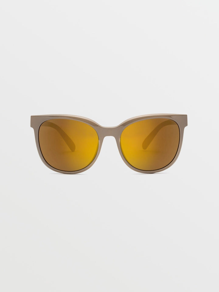 VOLCOM WOMENS GARDEN SUNGLASSES Gloss Earth Gold Mirror