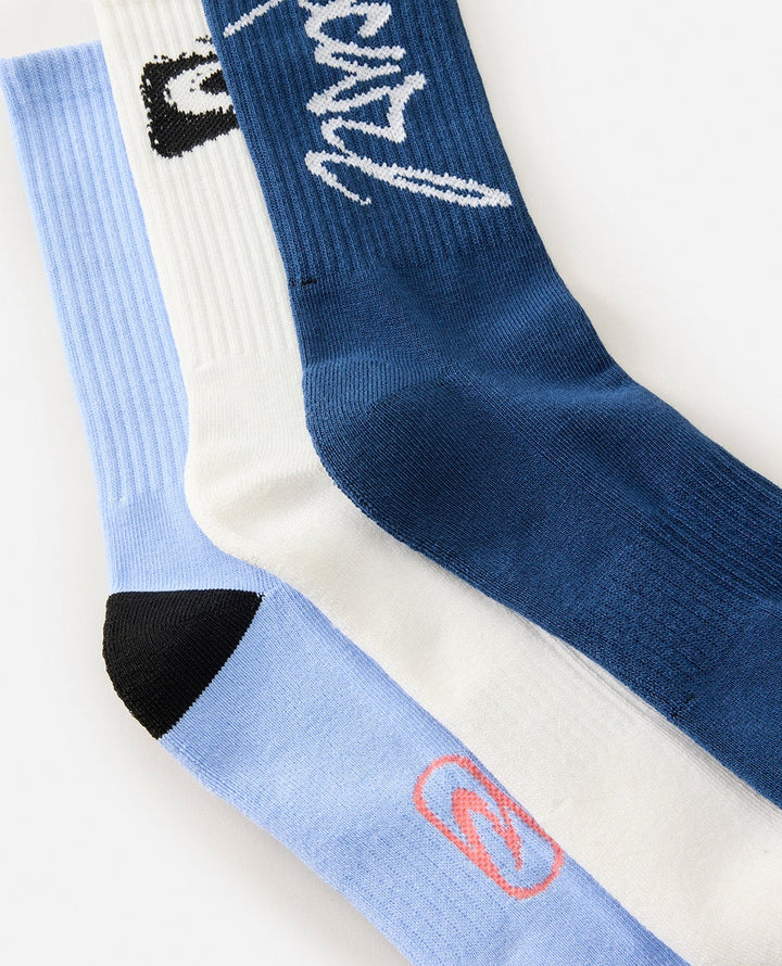 Rip Curl Retro Crew Socks 3 Pack