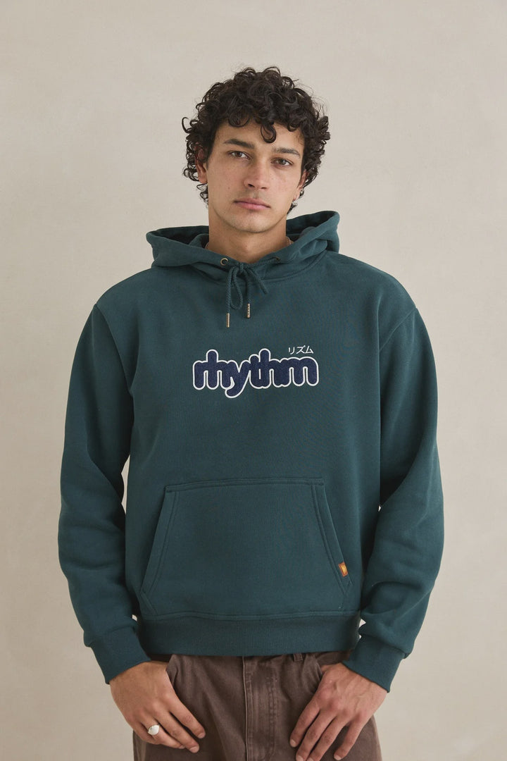 Rhythm Applique Fleece Hood