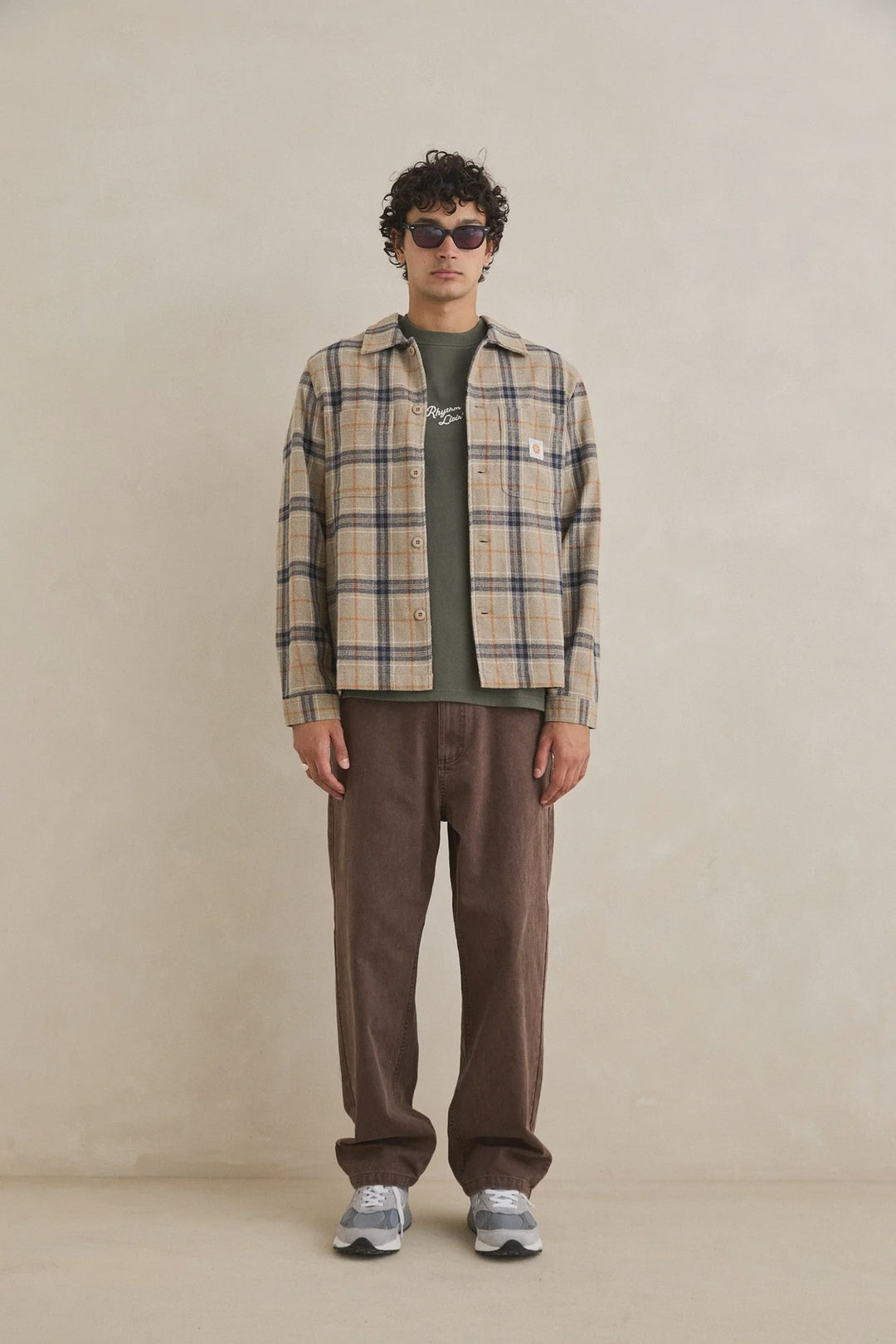 Rhythm Oscar Check Long Sleeve Shirt