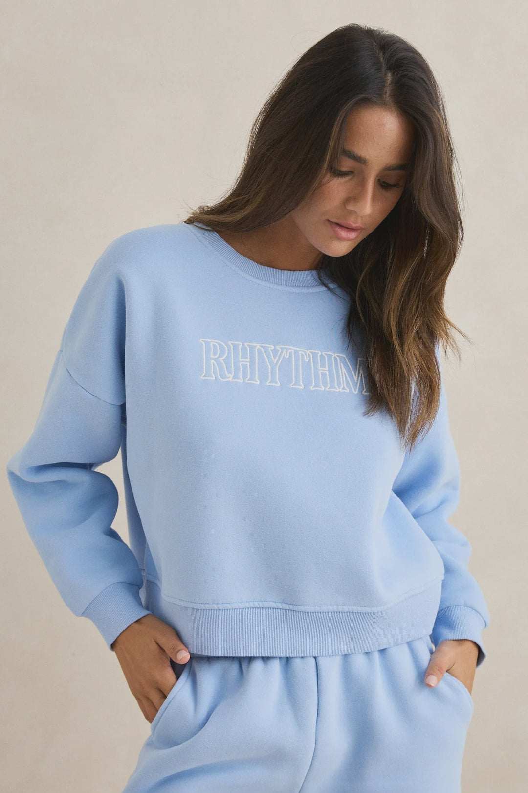 Rhythm Slouchy Crew Neck Fleece