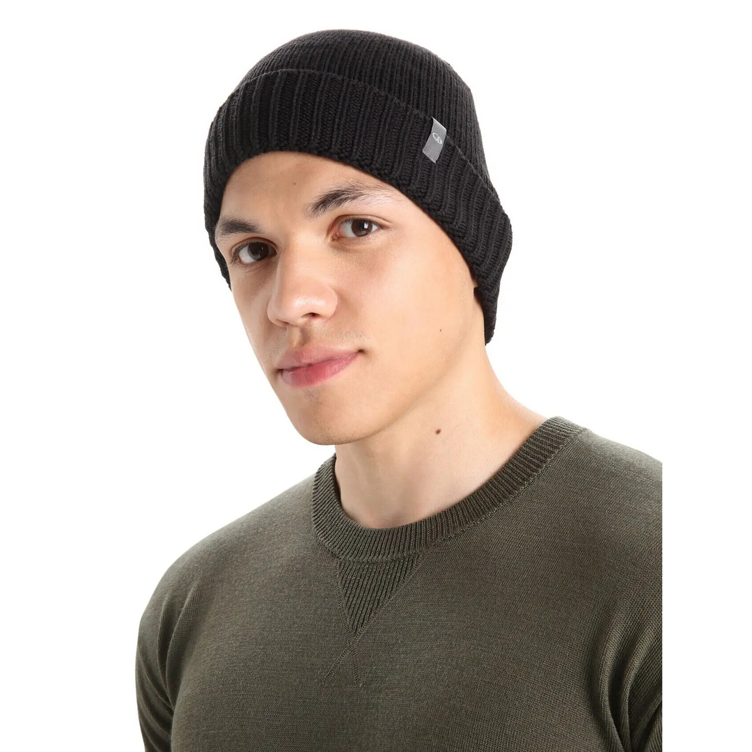 Icebreaker Merino Vela Cuff Beanie Black 