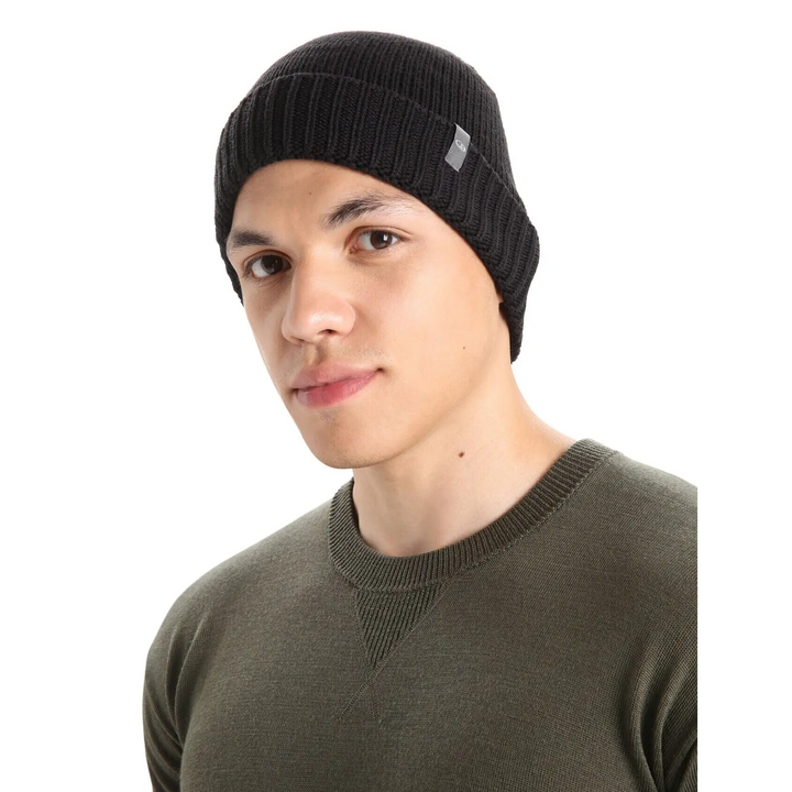 Icebreaker Merino Vela Cuff Beanie Black 