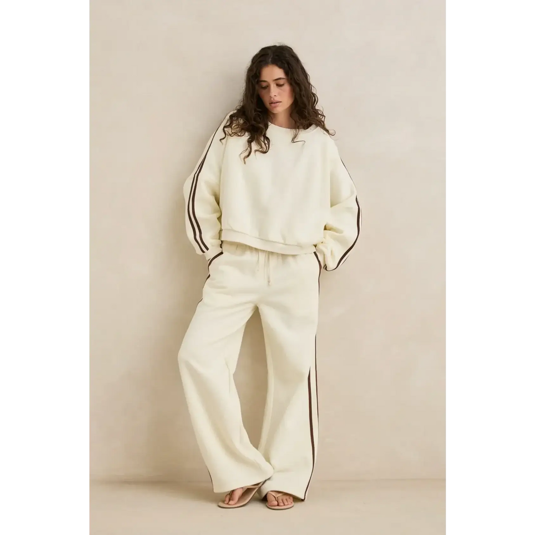 Rhythm Contrast Sweatshirt - Cream / 8