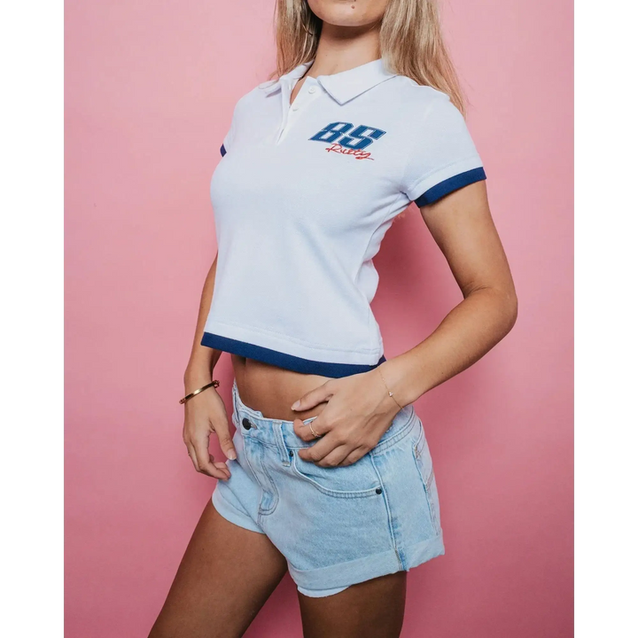 Rusty Mock Layer Polo Mini T-Shirt 