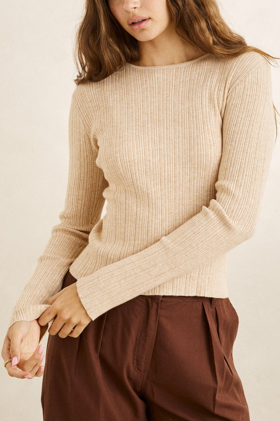 Rhythm Essential Long Sleeve Knit Top