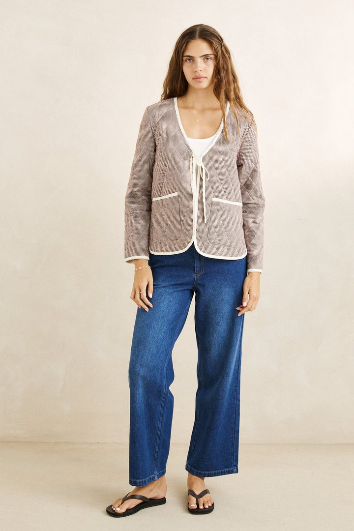Rhythm London Check Reversible Quilted Jacket