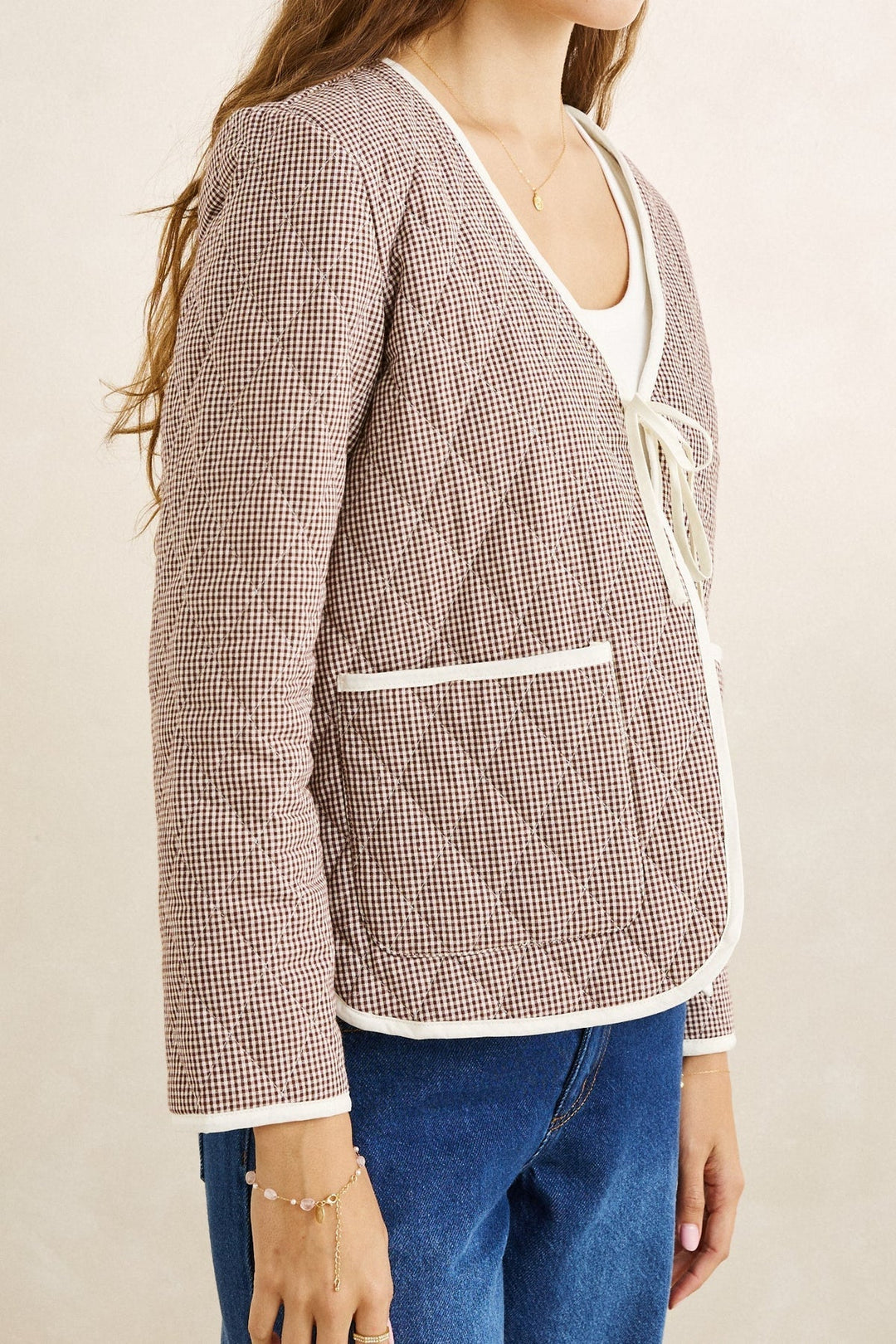 Rhythm London Check Reversible Quilted Jacket
