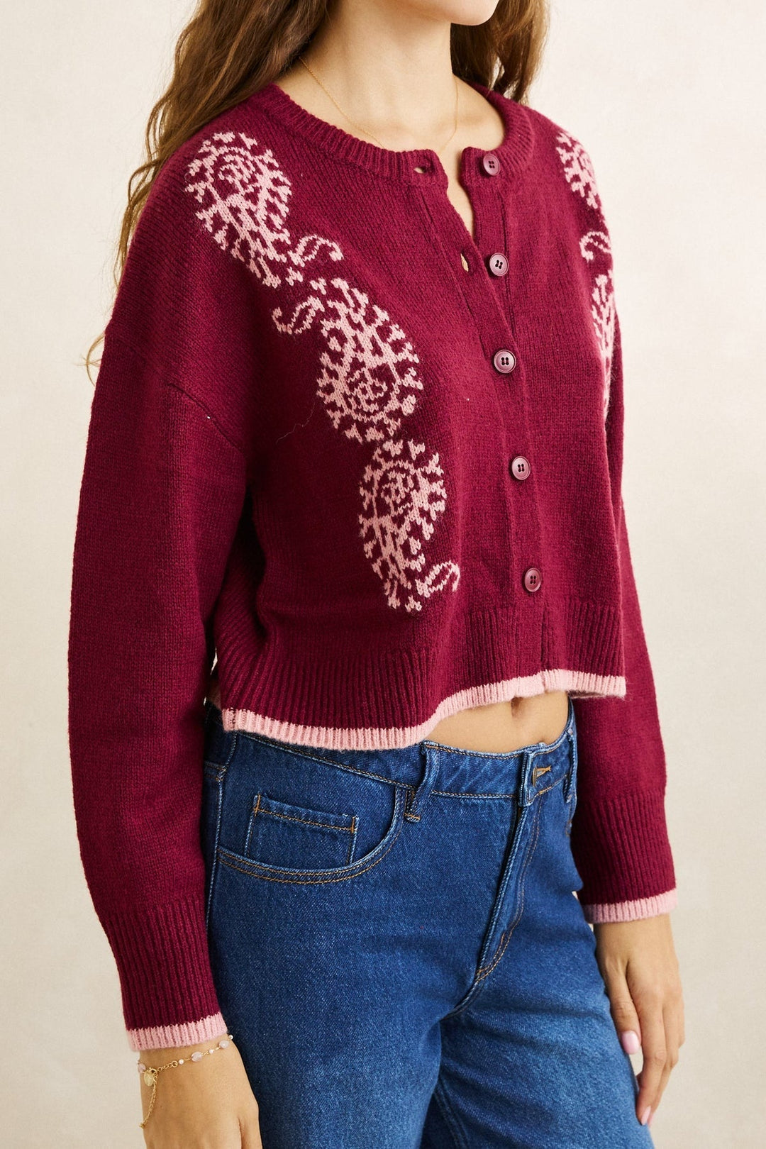 Rhythm Sandy Crop Cardigan