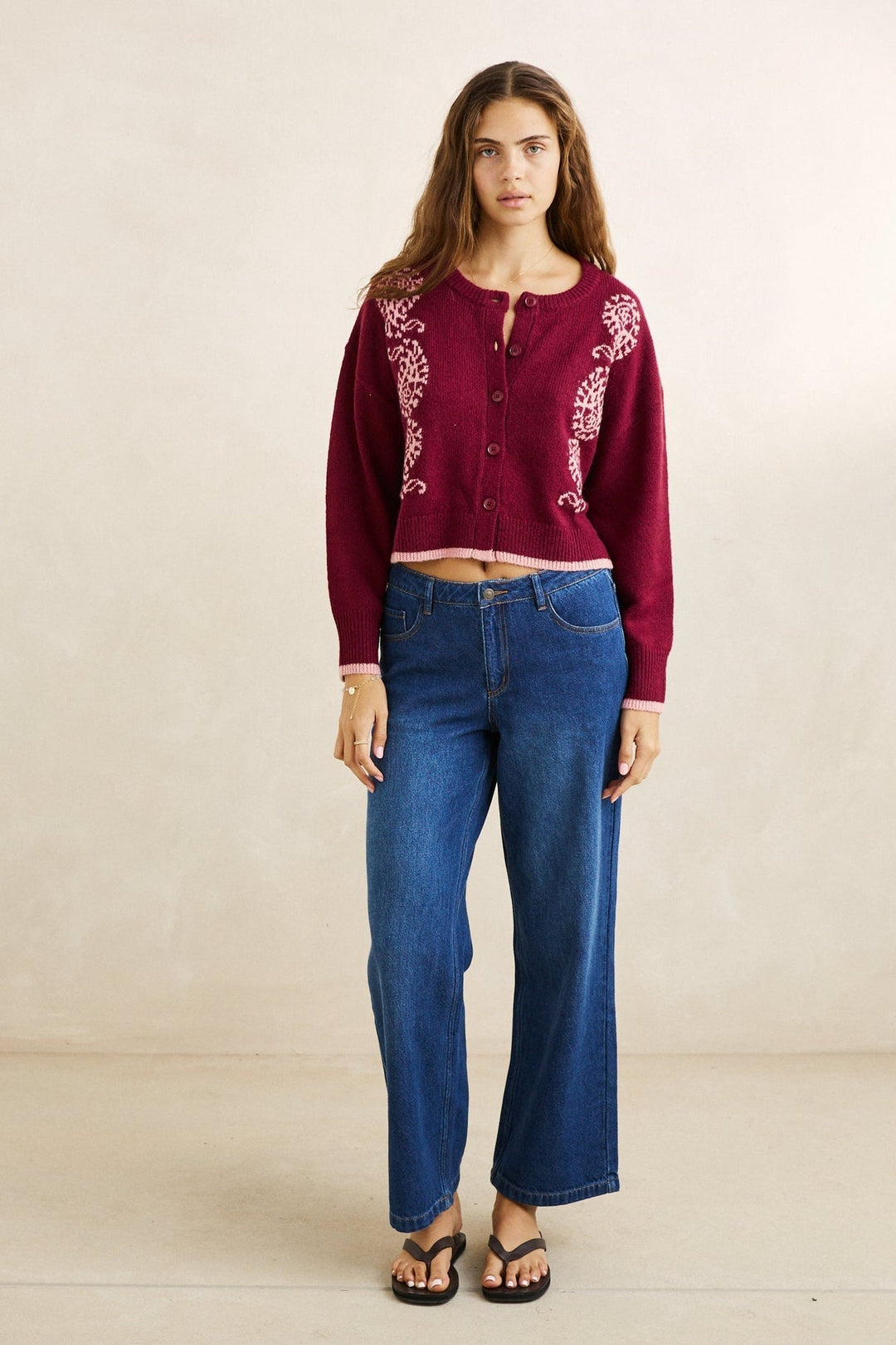 Rhythm Sandy Crop Cardigan