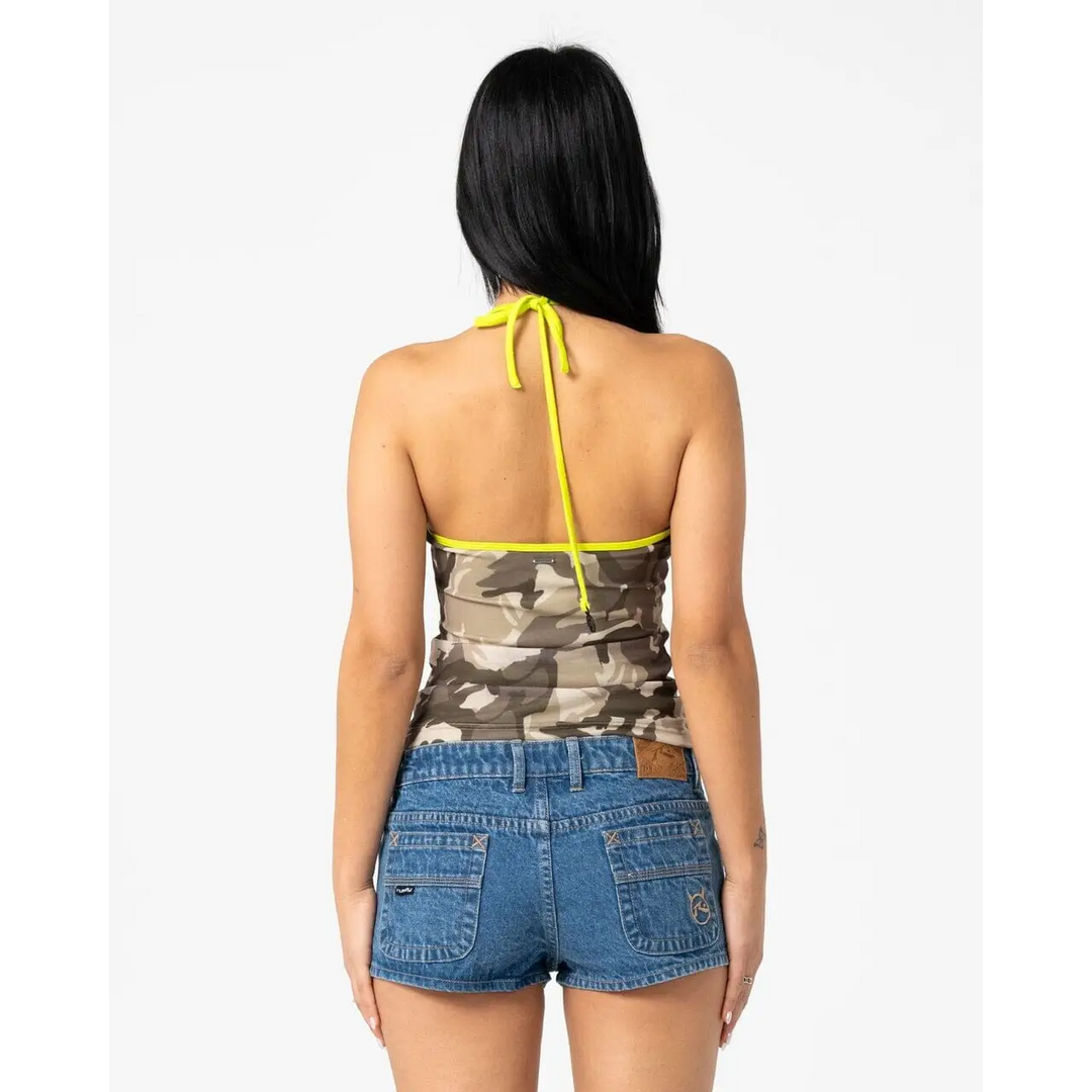 Rusty Camo Classics Halter Neck Top 