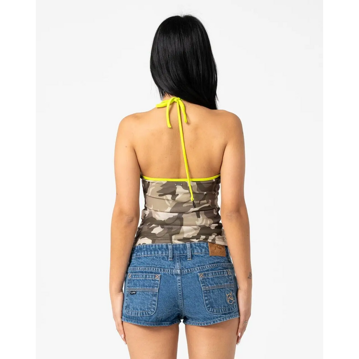 Rusty Camo Classics Halter Neck Top 