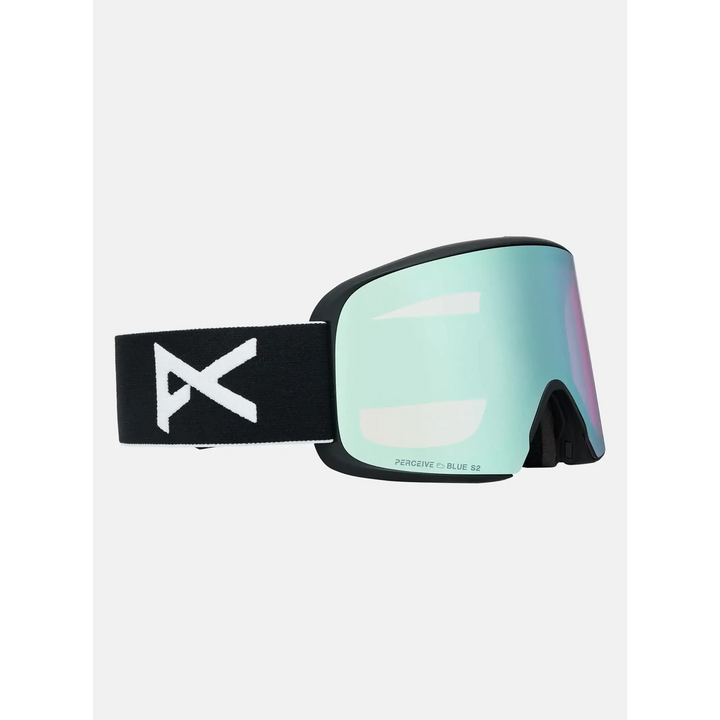 Anon M6 Goggles + Bonus Lens + MFI® Face Mask Black / Perceive Variable Blue / Cloudy Pink 