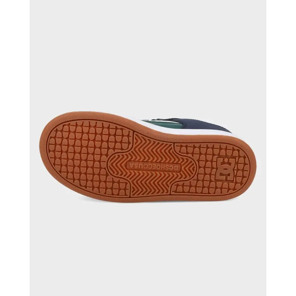 DC Manteca 4 V Youth Shoes - Navy / White / Green 