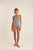 Rhythm London Check Scoop Neck One Piece Swimsuit