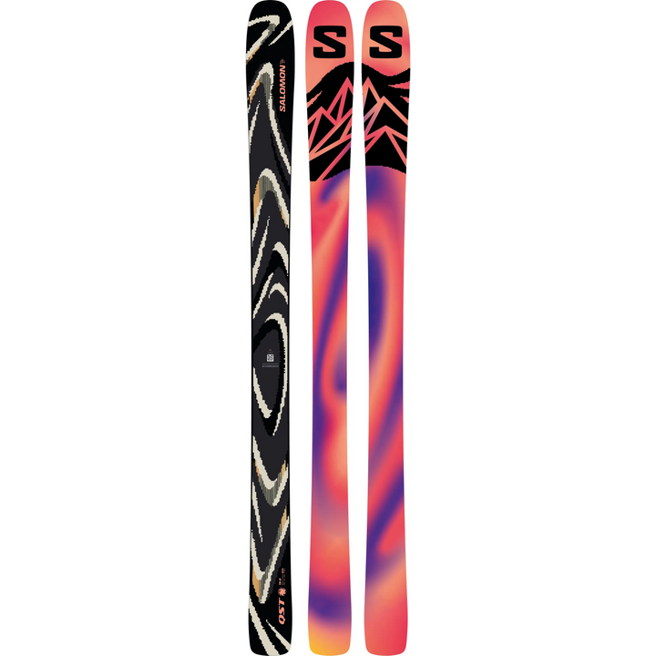 Salomon QST 94 Ski 2027 - Black / Almond Milk / Fusion Coral / 156