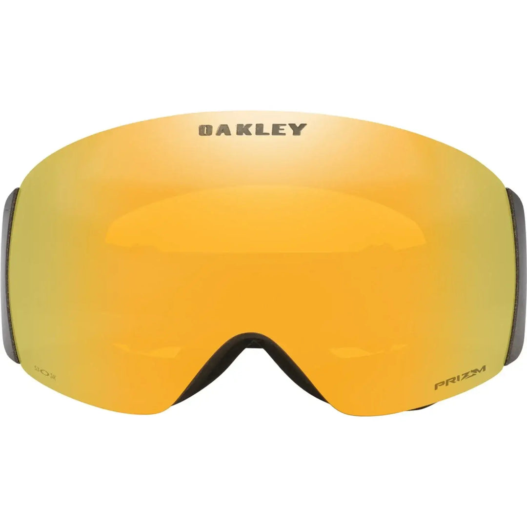 Oakley Flight Deck Pro M Snow Goggles - Metallic Black Gold | Prizm 24k Iridium / Iced Iridium