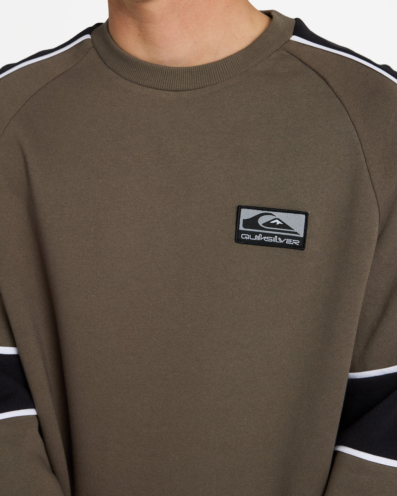 Quiksilver Lines Panel Crew Neck
