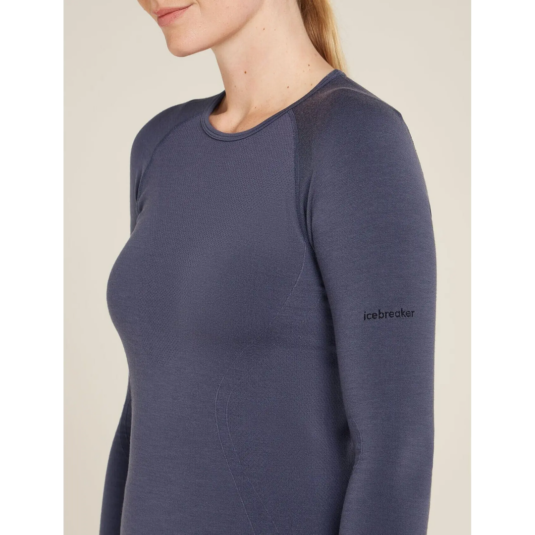 Icebreaker Womens Merino Blend 260 ZoneKnit Seamless Long Sleeve Crewe 