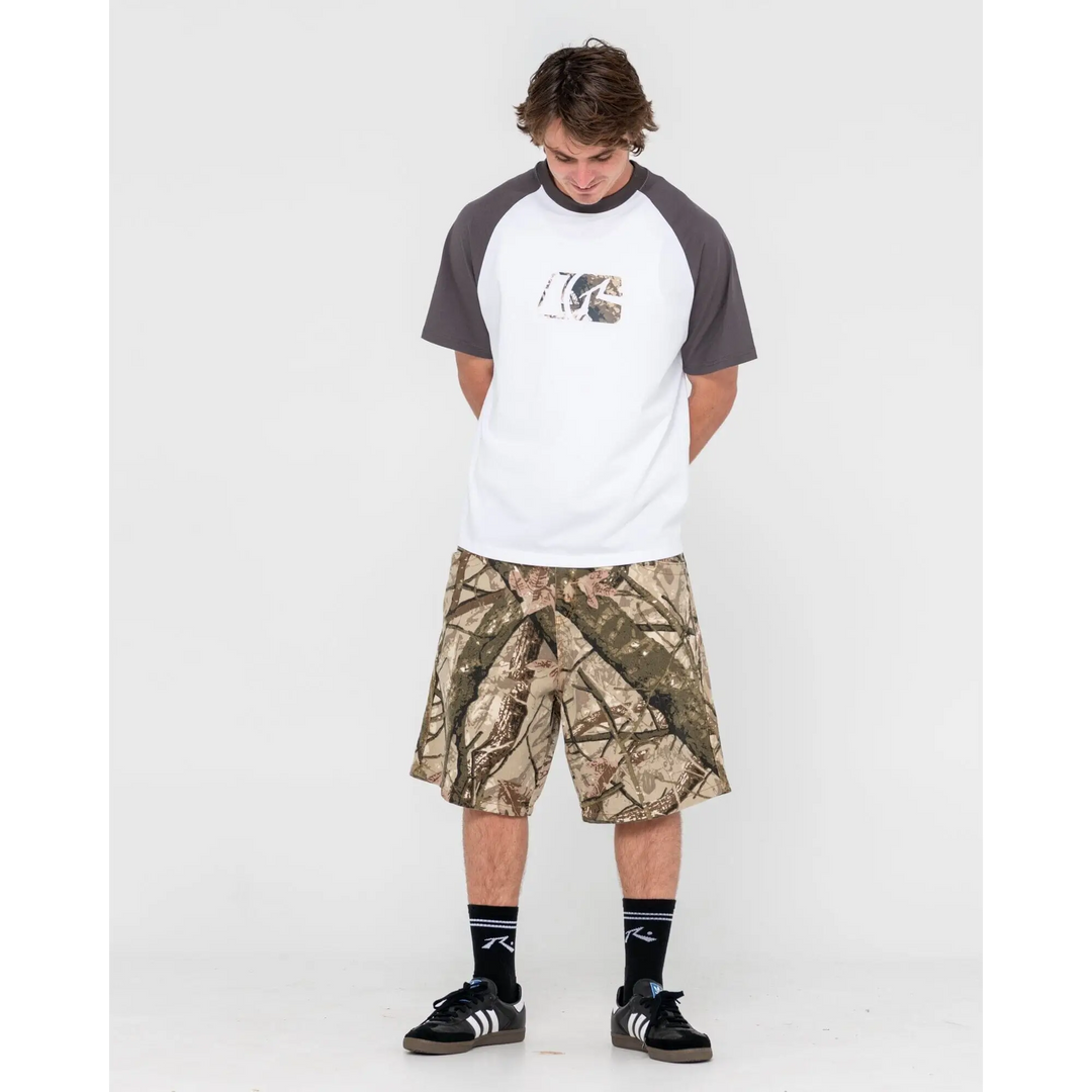 Rusty Rambo Raglan Camo Graphic T-Shirt 