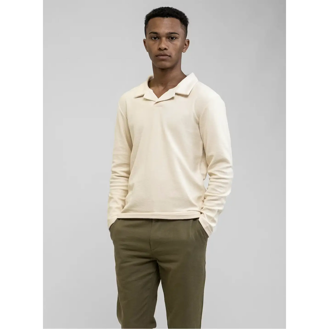 Rhythm Vintage Terry Long Sleeve Polo