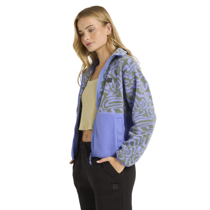 Billabong A / Div Rock Jetty Mock Neck Zip Sherpa Fleece