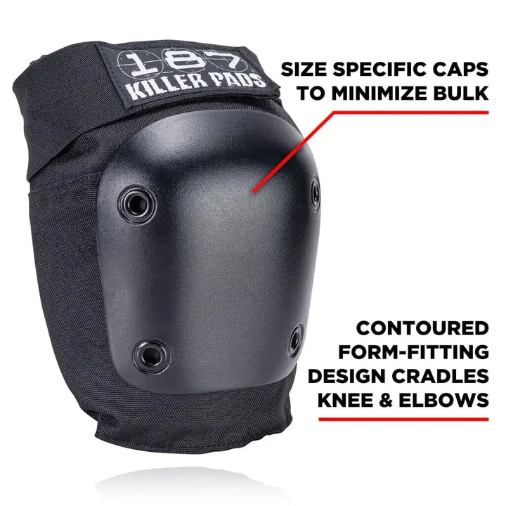 187 Six Pack Skate Pads - Black 