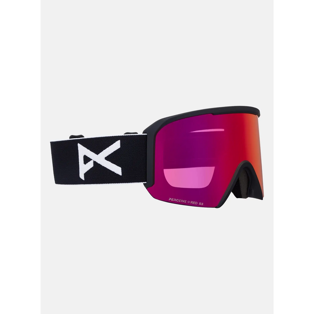 Anon Nesa Goggles + Bonus Lens + MFI® Face Mask Black / Perceive Sunny Red / Cloudy Burst 