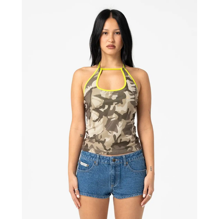 Rusty Camo Classics Halter Neck Top 