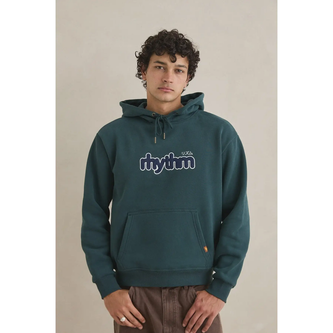 Rhythm Applique Fleece Hood