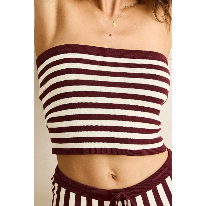 Rhythm Daybreak Stripe Bandeau Knit Top 