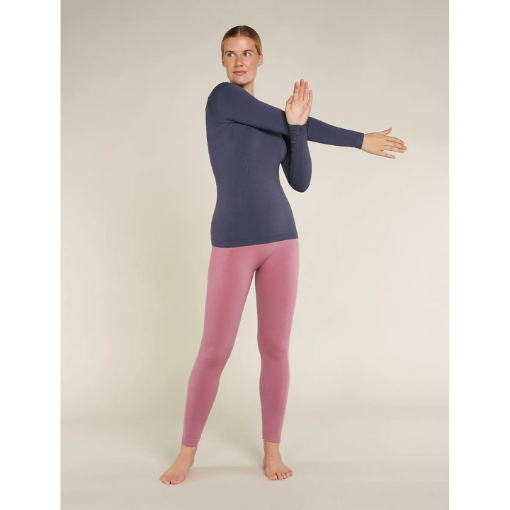 Icebreaker Womens Merino Blend 260 ZoneKnit Seamless Long Sleeve Crewe 