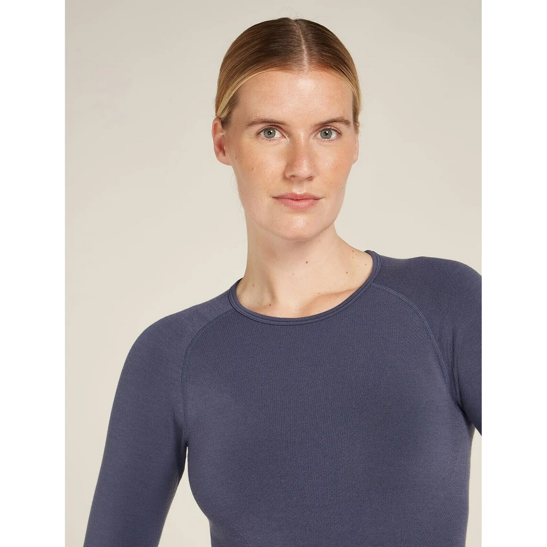 Icebreaker Womens Merino Blend 260 ZoneKnit Seamless Long Sleeve Crewe 